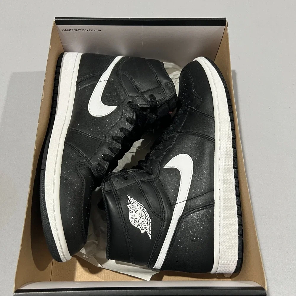 Nike Air Jordan 1 Retro Yin Yang 555088-011 Black White Mens Sneakers Size 11